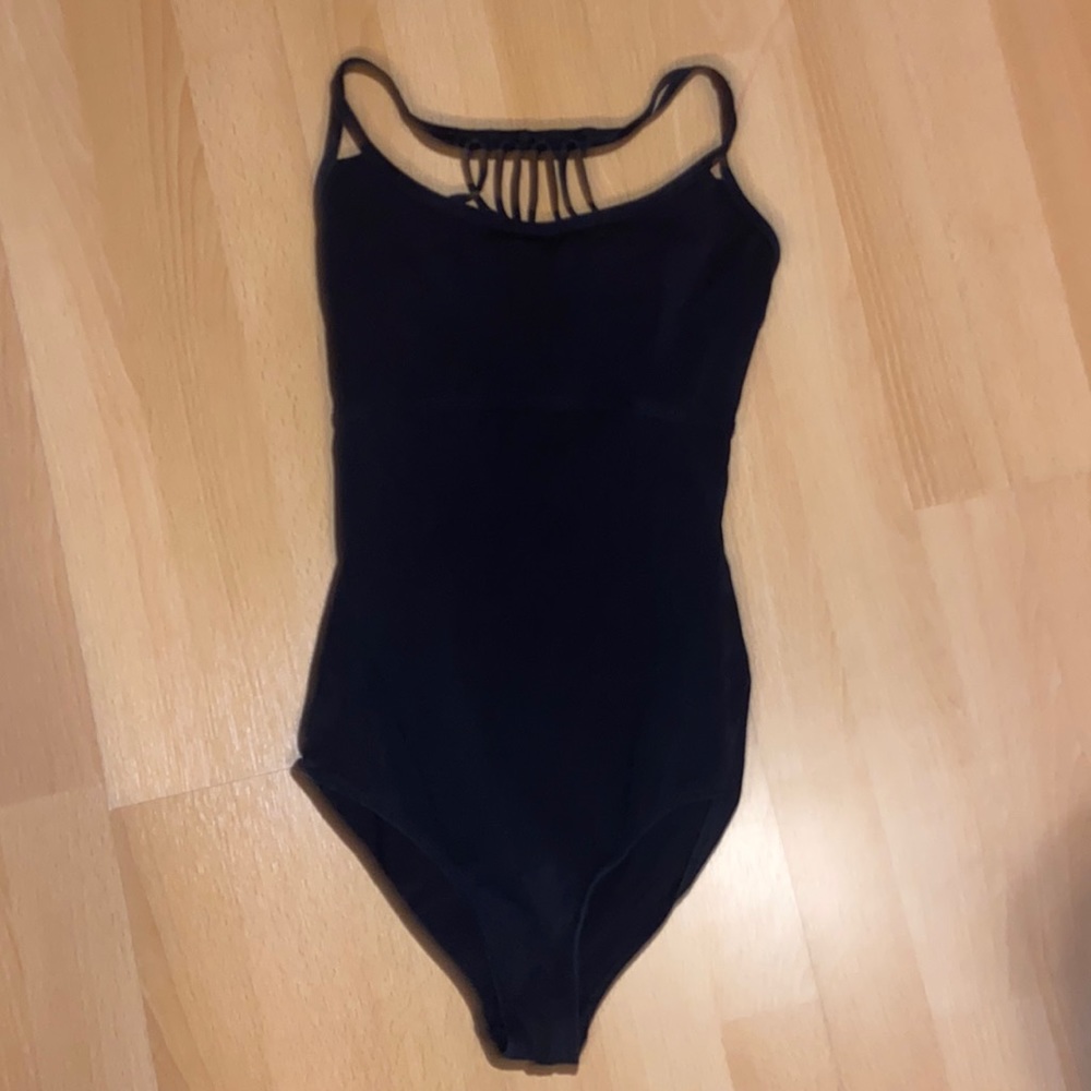 black leotard